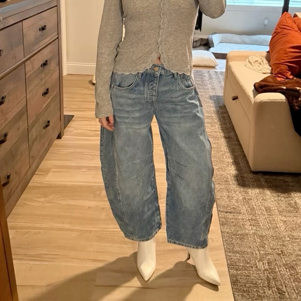 We The Free Barrel Blue Jeans 25 Short